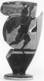 LEKYTHOS, FRAGMENT (ATHENIAN, BLACK-FIGURE)