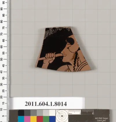 Terracotta fragment of a kylix (drinking cup)