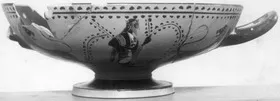 CUP, STEMLESS (ATHENIAN, BLACK-FIGURE)