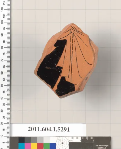 Terracotta fragment of a kylix (drinking cup)