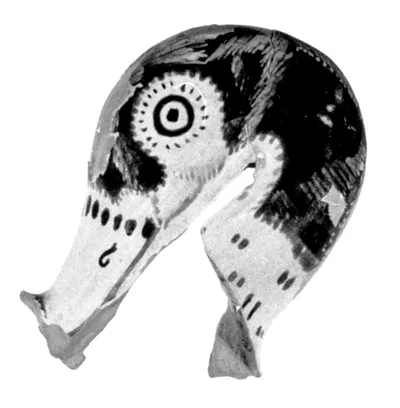 Attic Red-Figure Duck Askos Fragment (comprised of 2 joined fragments)