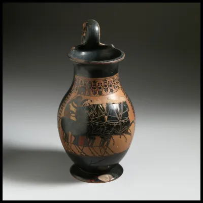 Terracotta oinochoe: olpe (jug)