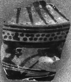 LEKYTHOS, FRAGMENT (ATHENIAN, BLACK-FIGURE)