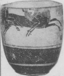 LEKYTHOS, FRAGMENT (ATHENIAN, BLACK-FIGURE)