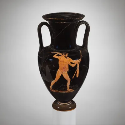 Terracotta Nolan neck-amphora (jar)