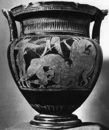 KRATER, COLUMN (ATHENIAN, RED-FIGURE)