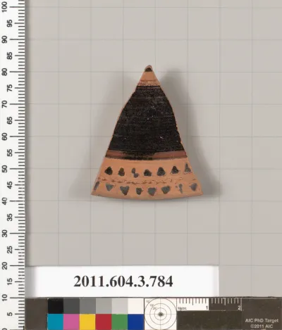 Terracotta fragment of a lid