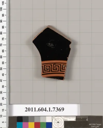 Terracotta fragment of a kylix (drinking cup)