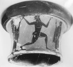 AMPHORA, NECK, FRAGMENT (ATHENIAN, BLACK-FIGURE)