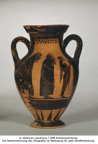 Attisch schwarzfigurige Amphora (Attische Bauchamphora)