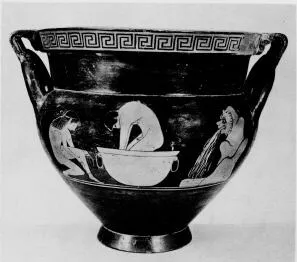KRATER, COLUMN (UNCERTAIN, RED-FIGURE)
