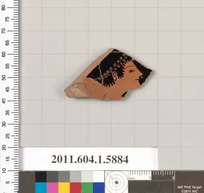 Terracotta fragment of a kylix (drinking cup)