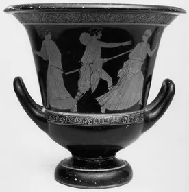 KRATER, CALYX (ATHENIAN, RED-FIGURE)