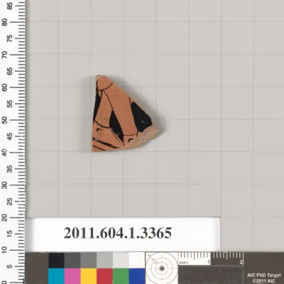 Terracotta fragment of a kylix (drinking cup)