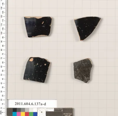 Terracotta fragments of open shapes