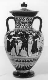 AMPHORA, NECK (ATHENIAN, BLACK-FIGURE)