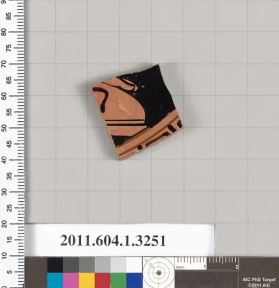 Terracotta fragment of a kylix (drinking cup)