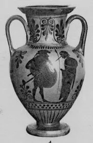 AMPHORA, NECK (ATHENIAN, BLACK-FIGURE)