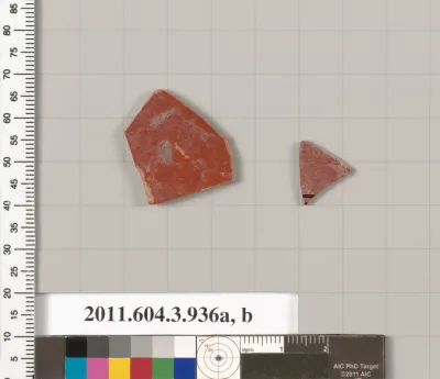 Terracotta fragments of an undetermined shape