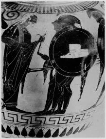 AMPHORA, NECK (ATHENIAN, BLACK-FIGURE)