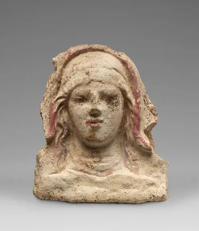 Antefix with a Female Bust