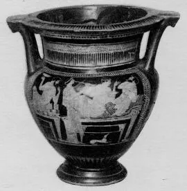 KRATER, COLUMN (ATHENIAN, RED-FIGURE)