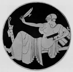 PLATE (ATHENIAN, RED-FIGURE)
