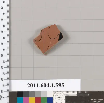 Terracotta fragment of a kylix (drinking cup)