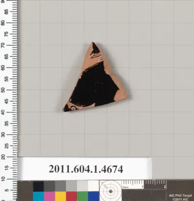 Terracotta fragment of a kylix (drinking cup)