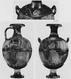 HYDRIA (SOUTH ITALIAN, GNATHIAN, BLACK GLAZE)