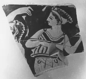 KRATER, BELL, FRAGMENT (ATHENIAN, RED-FIGURE)