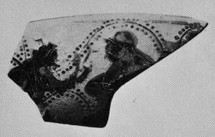 CUP A, FRAGMENTS (ATHENIAN, BLACK-FIGURE)