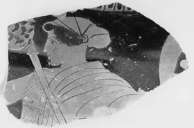 KRATER, COLUMN, FRAGMENT (ATHENIAN, RED-FIGURE)