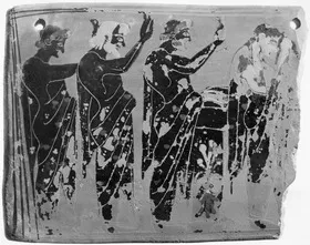 PLAQUE, FRAGMENT (ATHENIAN, BLACK-FIGURE)