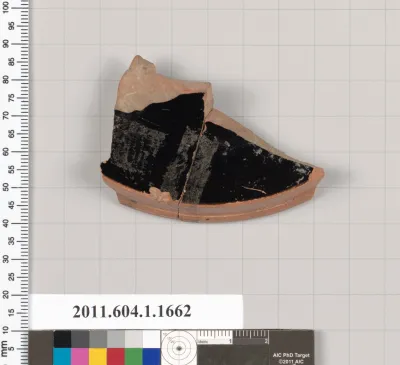 Terracotta fragment of a kylix (drinking cup)