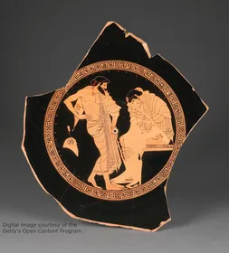 CUP B, FRAGMENT (ATHENIAN, RED-FIGURE)