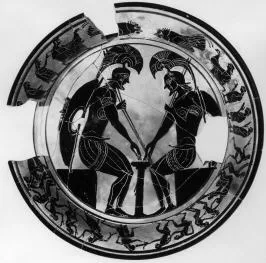 PLATE (ATHENIAN, BLACK-FIGURE)