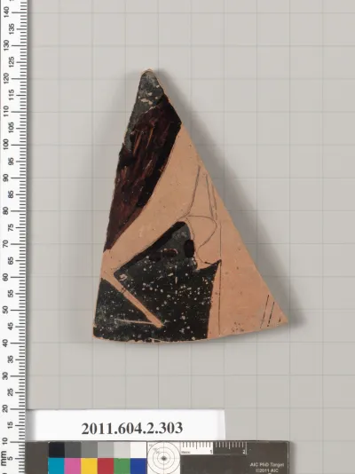 Terracotta fragment of a column-krater (bowl for mixing wine and water)