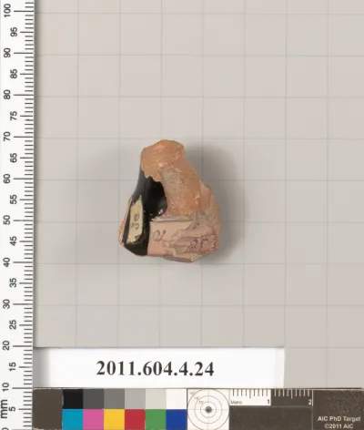 Terracotta fragment of a kylix (drinking cup)