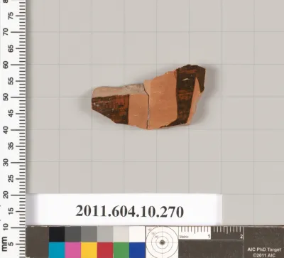 Terracotta fragment of a closed shape