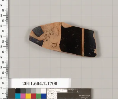 Terracotta fragment of a skyphos (deep drinking cup)