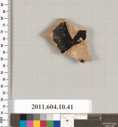 Terracotta fragment of a kylix (drinking cup)