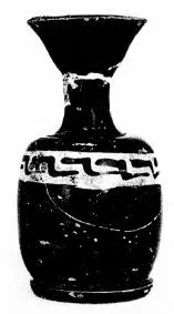 LEKYTHOS, SQUAT (ATHENIAN, BLACK PATTERN)