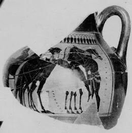 AMPHORA, BELLY, TYPE B, FRAGMENT (ATHENIAN, BLACK-FIGURE)
