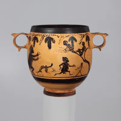 Terracotta skyphos (deep drinking cup)
