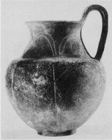 PITCHER (ETRUSCAN, BUCCHERO)