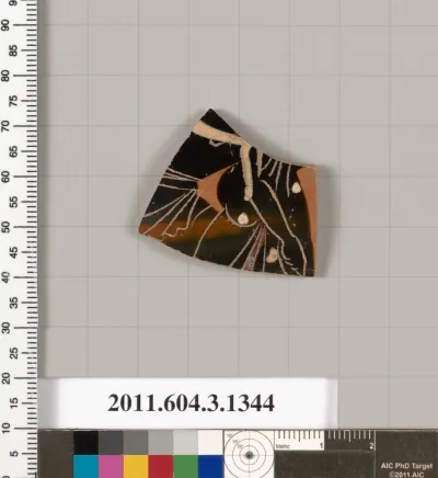 Terracotta fragment of a skyphos (deep drinking cup)