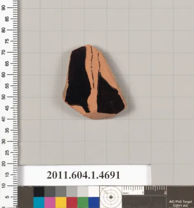 Terracotta fragment of a kylix (drinking cup)