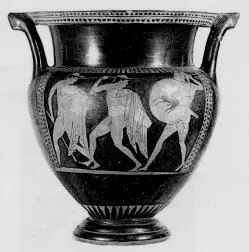 KRATER, COLUMN (ATHENIAN, RED-FIGURE)