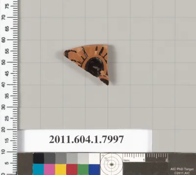 Terracotta fragment of a kylix (drinking cup)